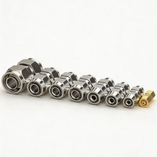 Heavy Duty Straight Air Line Fittings – Push-In Pneumatic Connectors for 4-16mm Tubing, Industrial Quick Coupler Joints & High Temperature Applications