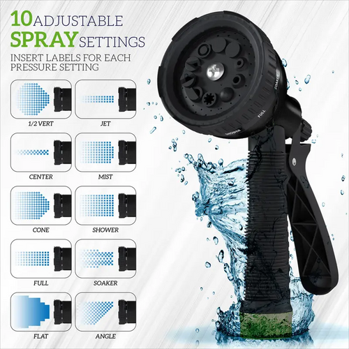 Expandable Garden Hose 100FT/75FT/50FT – Heavy Duty Flexible Water Hose with 4-Layer Latex Core & Brass Connectors for Lawn, Garden and Outdoor Use