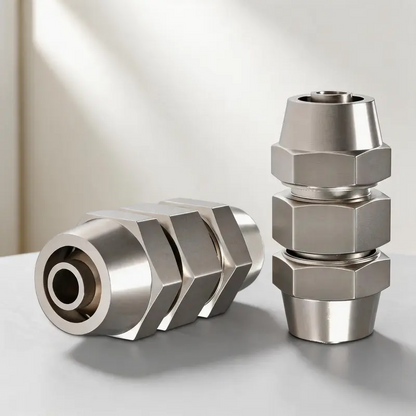 Heavy Duty Straight Air Line Fittings – Push-In Pneumatic Connectors for 4-16mm Tubing, Industrial Quick Coupler Joints & High Temperature Applications