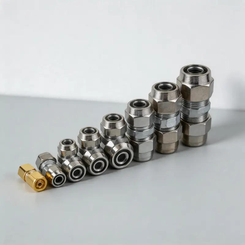 Heavy Duty Straight Air Line Fittings – Push-In Pneumatic Connectors for 4-16mm Tubing, Industrial Quick Coupler Joints & High Temperature Applications