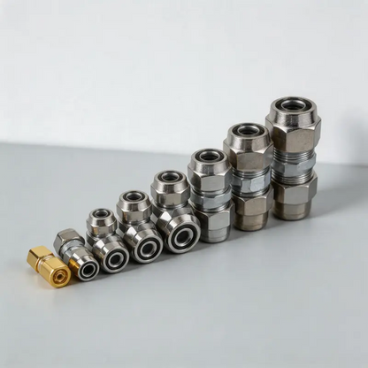 Heavy Duty Straight Air Line Fittings – Push-In Pneumatic Connectors for 4-16mm Tubing, Industrial Quick Coupler Joints & High Temperature Applications