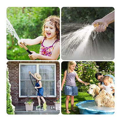 Expandable Garden Hose 100FT/75FT/50FT – Heavy Duty Flexible Water Hose with 4-Layer Latex Core & Brass Connectors for Lawn, Garden and Outdoor Use